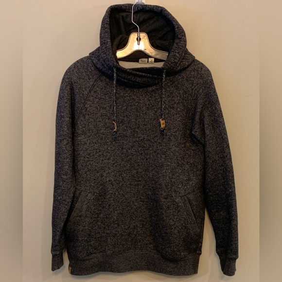 tentree Other - tentree Mens Dark Heather Charcoal Turtleneck Sweater Hoodie